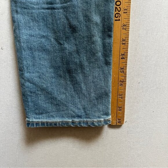 Old Navy distressed denim overalls Sz 6 Tall - Picture 8 of 10